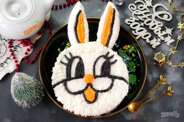 Торт «Новогодний Кролик»